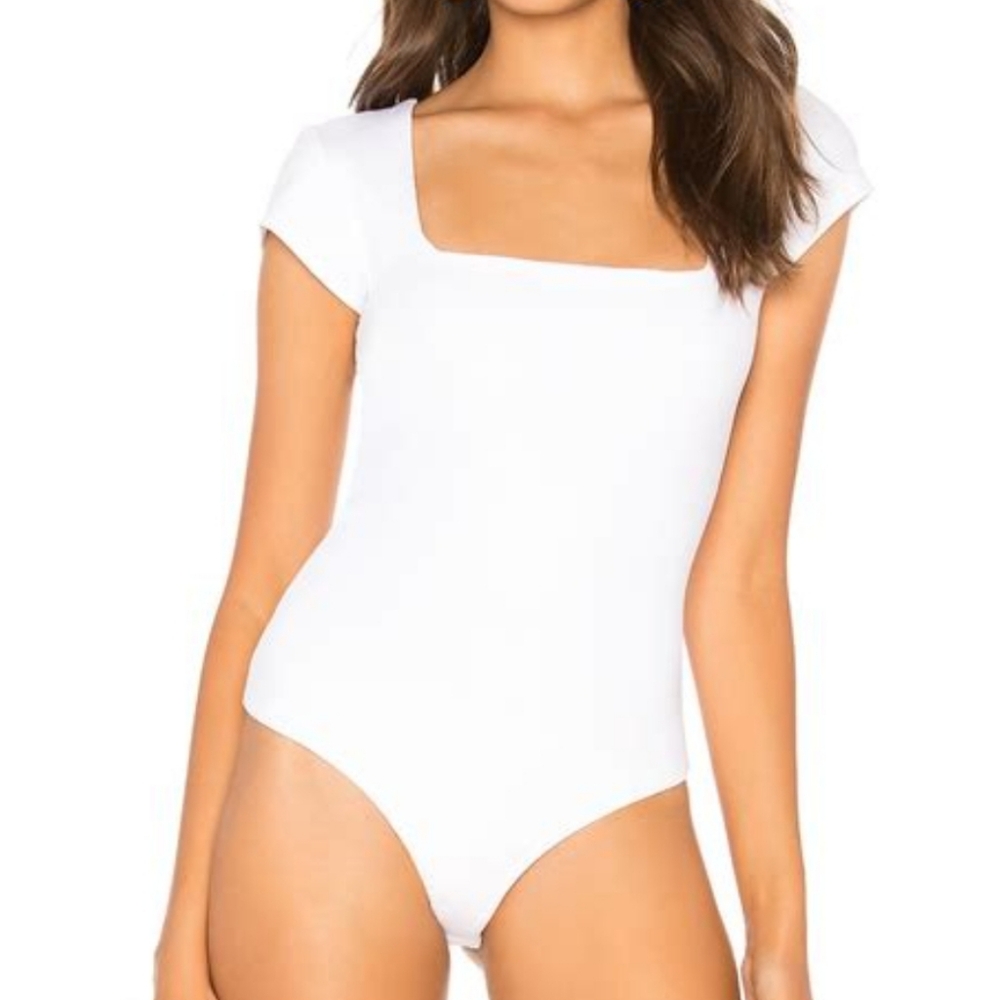 Free People Square Eyes Bodysuit
